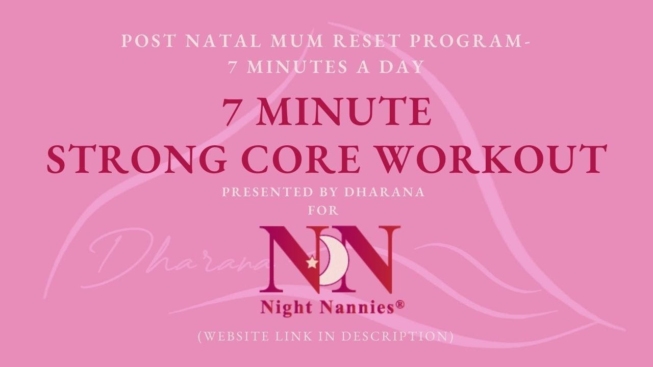 7 Minute Postnatal Strong Core Workout